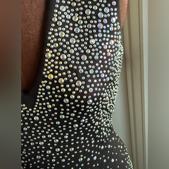 Black Sleeveless Dress with Glittering Details size Small - Picture 2 of 8